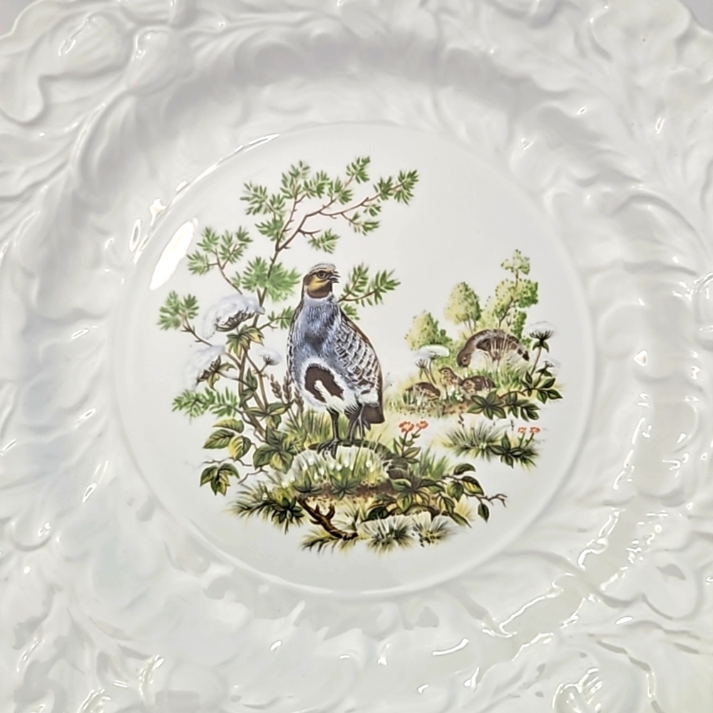Rosina Queen's "Royal Oak", centenary year wildlife art salad plate.